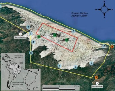 Lenis Maranhenses dune bianche map 