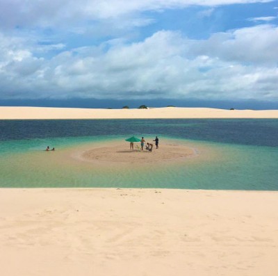 Lenis Maranhenses dune bianche Atins villagio foto 